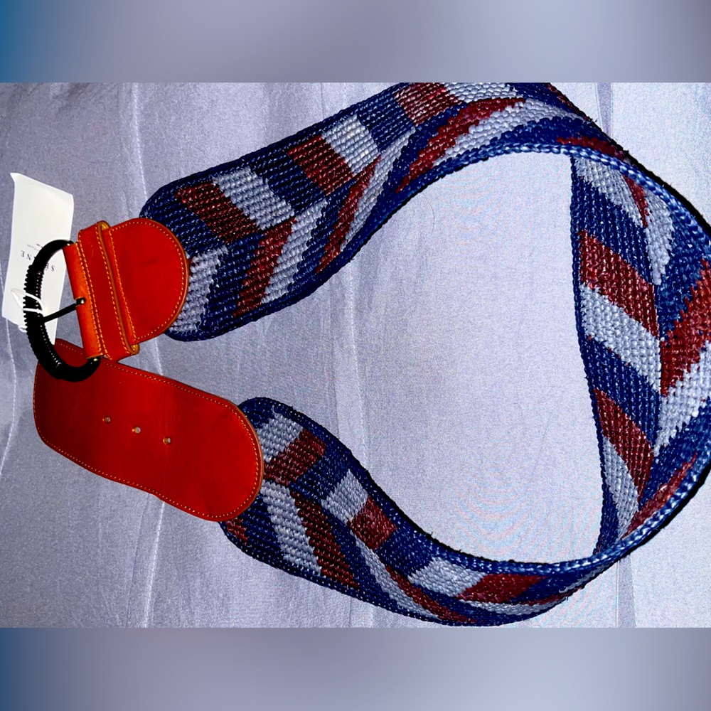 Sézane Carlie belt in blue. Brand new! Never worn! Tags still on it.